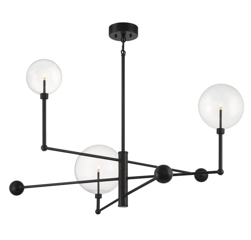 Meridian M100100ORB LED Chandelier, English Bronze
