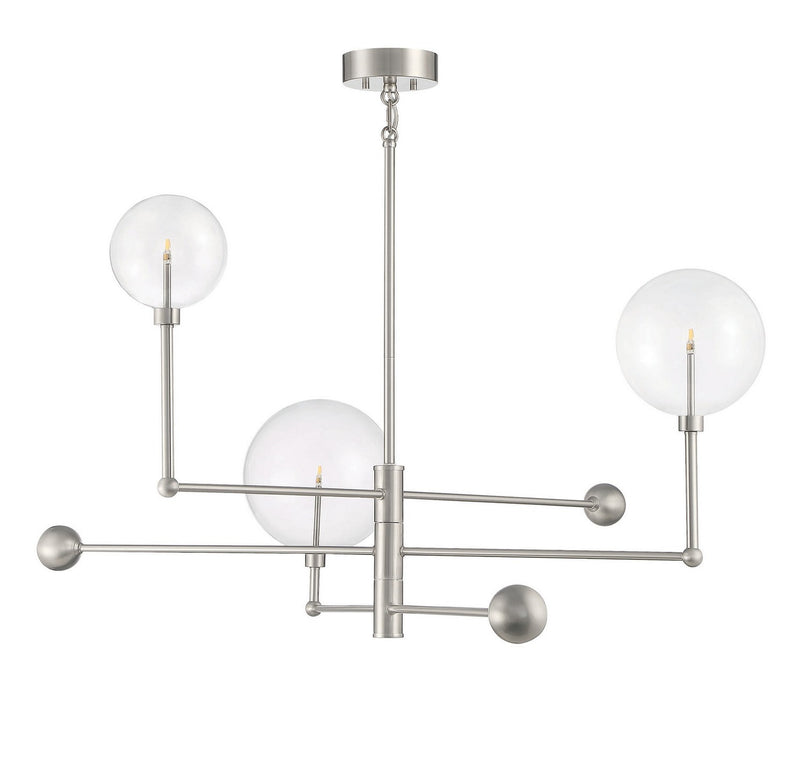 Meridian M100100BN LED Chandelier, Brushed Nickel