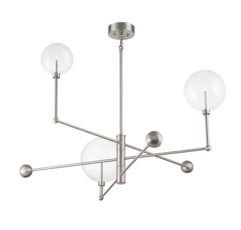 Meridian M100100BN LED Chandelier, Brushed Nickel