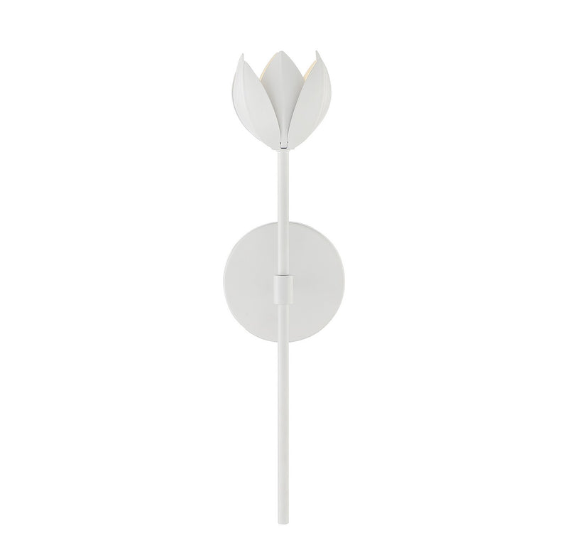 Meridian M90081WH One Light Wall Sconce, White