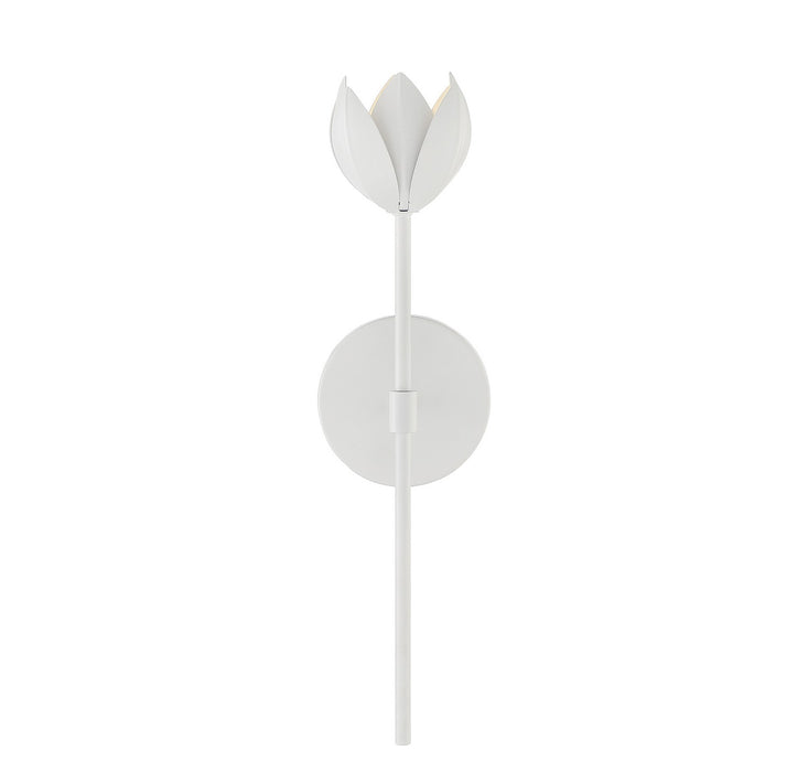 Meridian M90081WH One Light Wall Sconce, White