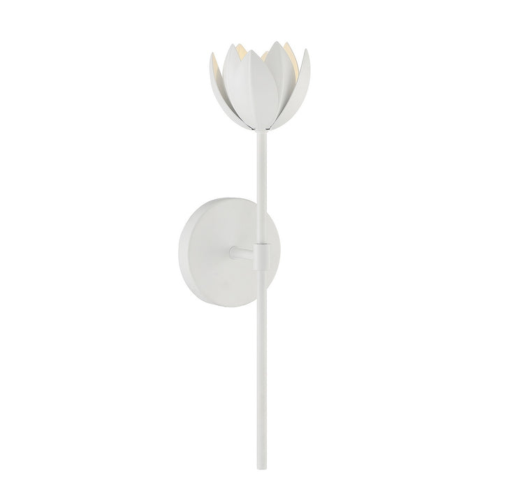 Meridian M90081WH One Light Wall Sconce, White