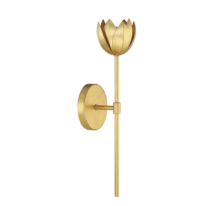 Meridian M90081TG One Light Wall Sconce, True Gold