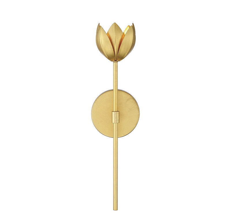 Meridian M90081TG One Light Wall Sconce, True Gold