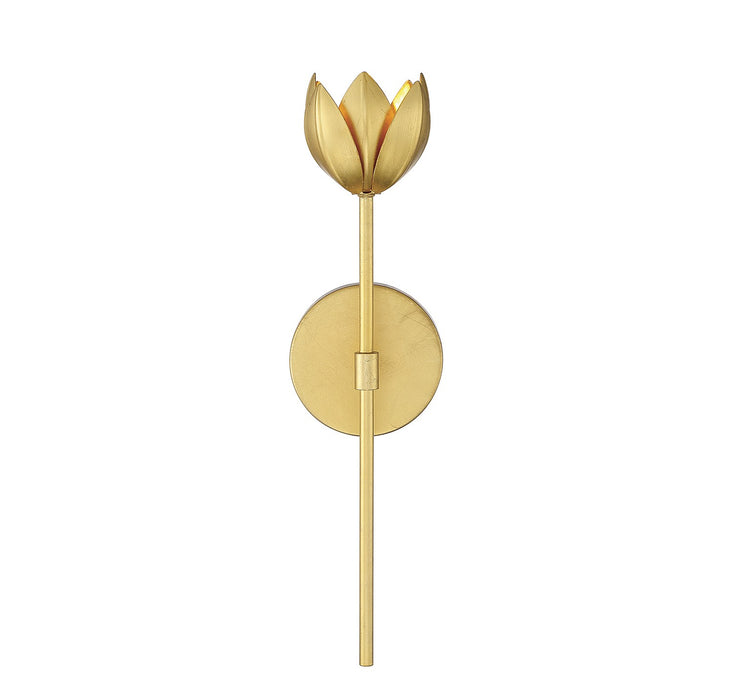 Meridian M90081TG One Light Wall Sconce, True Gold
