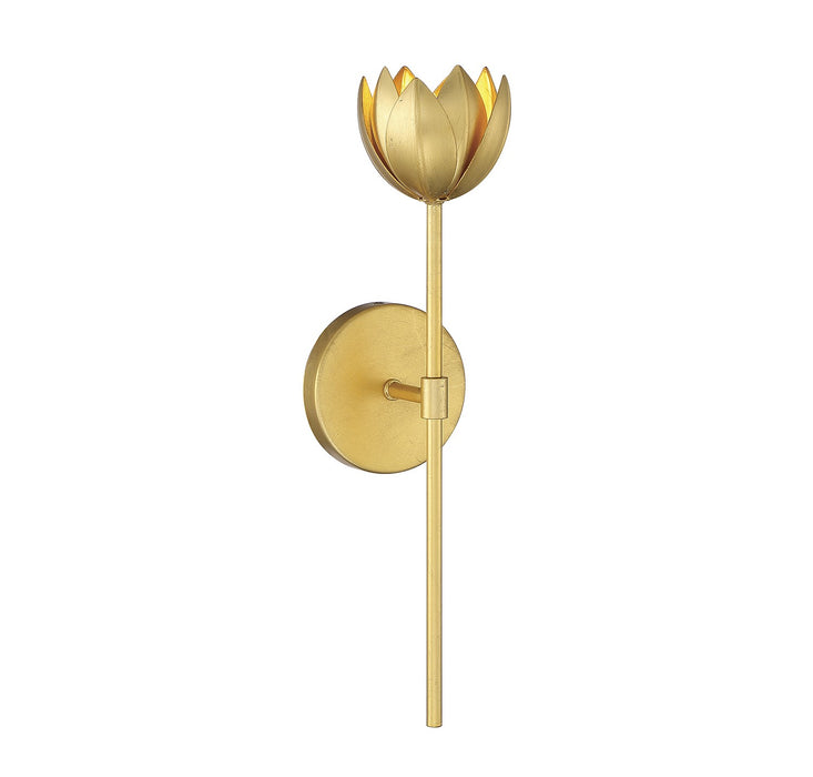 Meridian M90081TG One Light Wall Sconce, True Gold