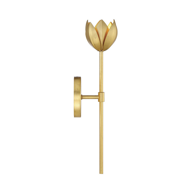 Meridian M90081TG One Light Wall Sconce, True Gold