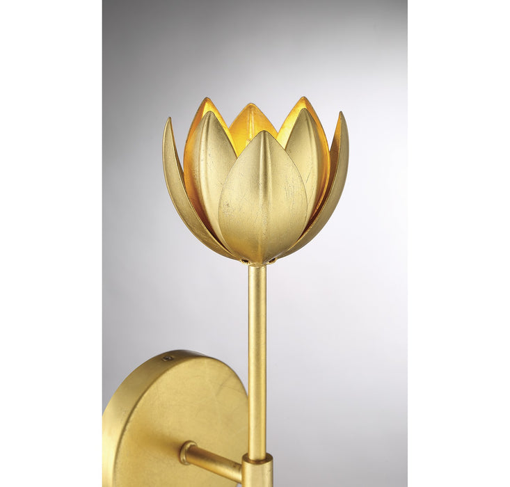 Meridian M90081TG One Light Wall Sconce, True Gold