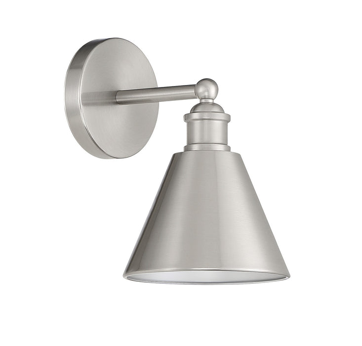 Meridian M90087BN One Light Wall Sconce, Brushed Nickel