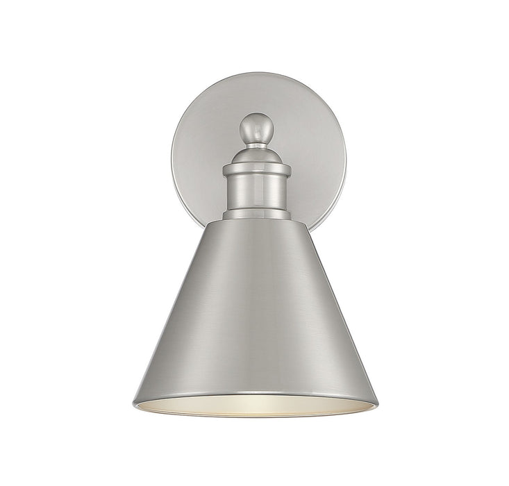 Meridian M90087BN One Light Wall Sconce, Brushed Nickel