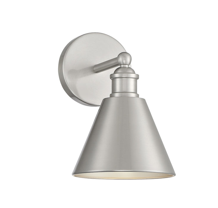 Meridian M90087BN One Light Wall Sconce, Brushed Nickel