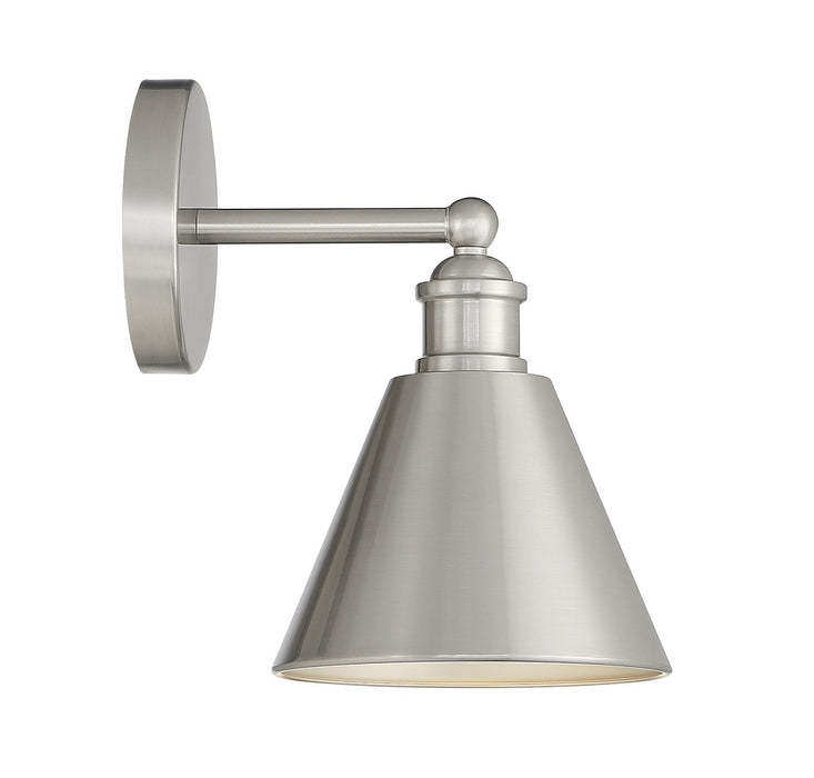 Meridian M90087BN One Light Wall Sconce, Brushed Nickel