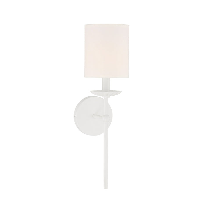 Meridian M90079WH One Light Wall Sconce, White