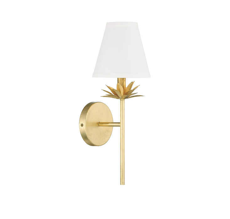 Meridian M90077TG One Light Wall Sconce, True Gold