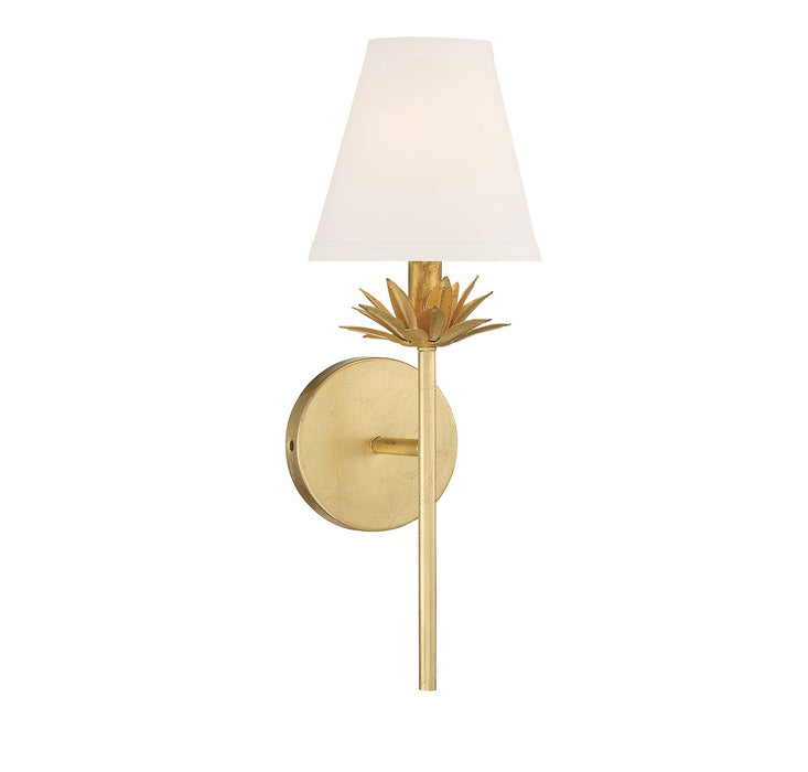 Meridian M90077TG One Light Wall Sconce, True Gold