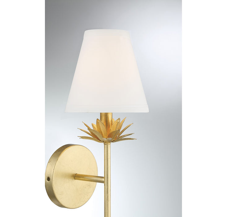 Meridian M90077TG One Light Wall Sconce, True Gold