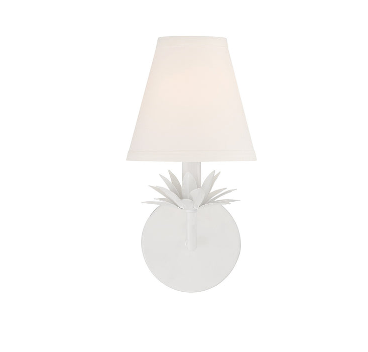 Meridian M90078WH One Light Wall Sconce, White