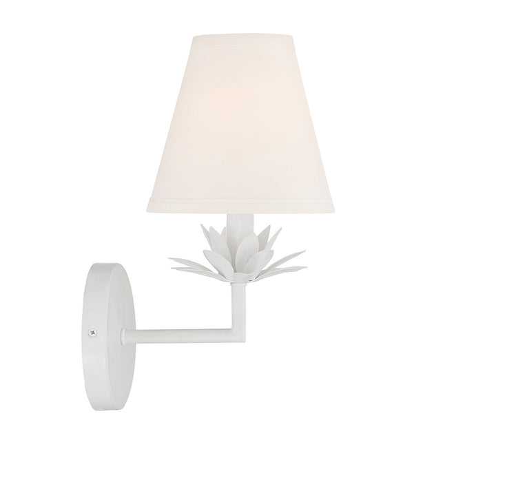 Meridian M90078WH One Light Wall Sconce, White