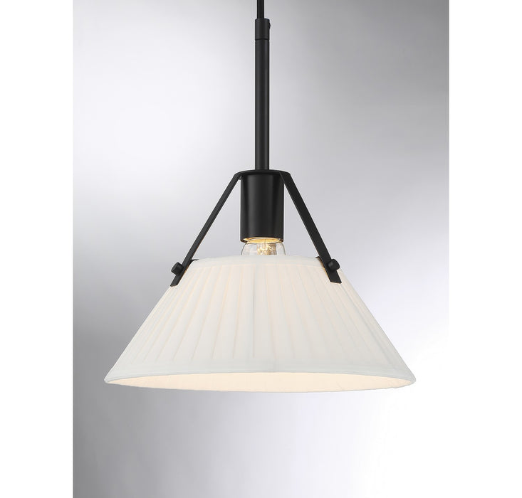 Meridian M100108MBK Two Light Linear Chandelier, Matte Black
