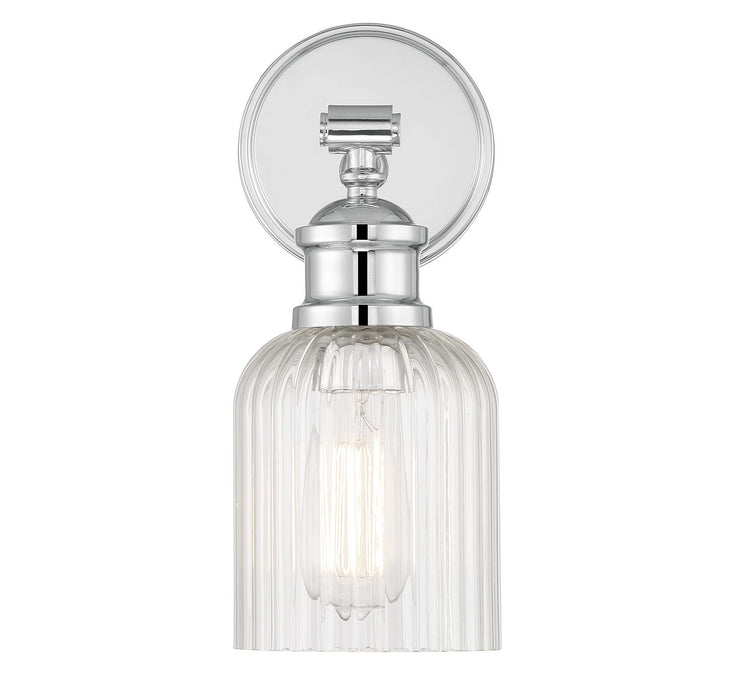 Meridian M90083CH One Light Wall Sconce, Chrome