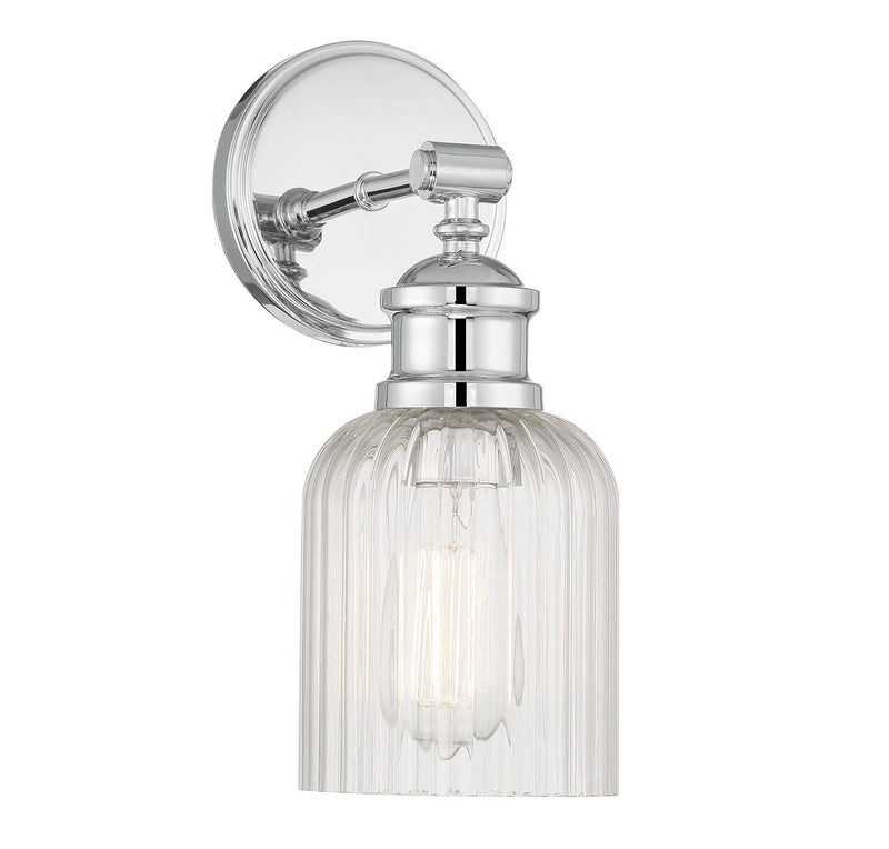 Meridian M90083CH One Light Wall Sconce, Chrome