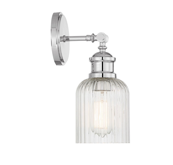 Meridian M90083CH One Light Wall Sconce, Chrome