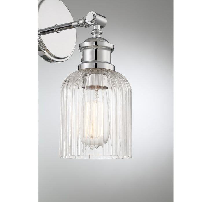 Meridian M90083CH One Light Wall Sconce, Chrome