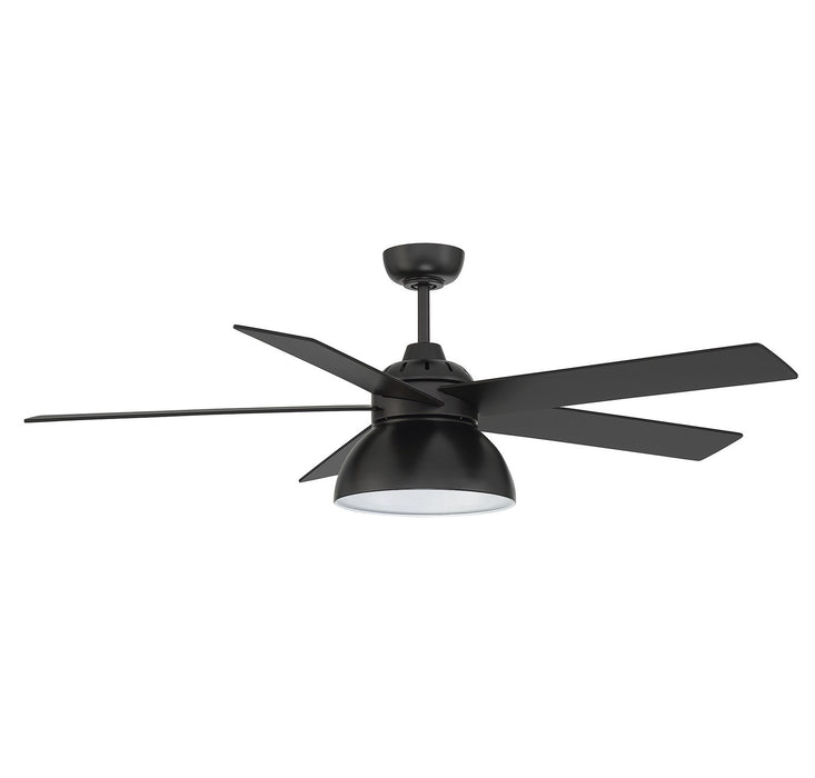 Meridian M2014MBK 52" Ceiling Fan, Matte Black