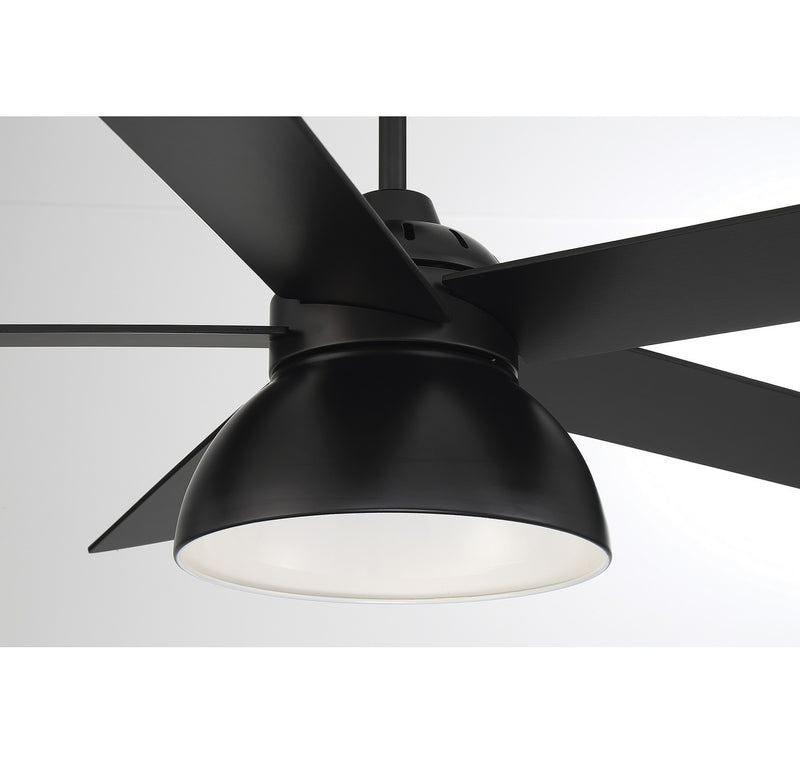 Meridian M2014MBK 52" Ceiling Fan, Matte Black