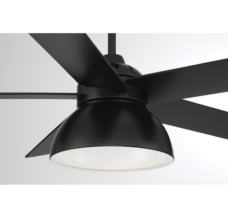 Meridian M2014MBK 52" Ceiling Fan, Matte Black