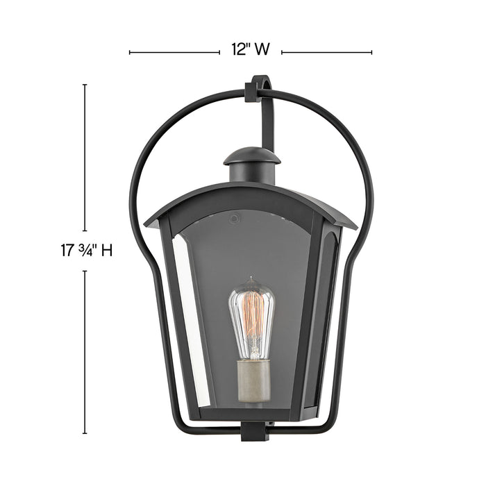Hinkley 13300BK LED Wall Mount, Black