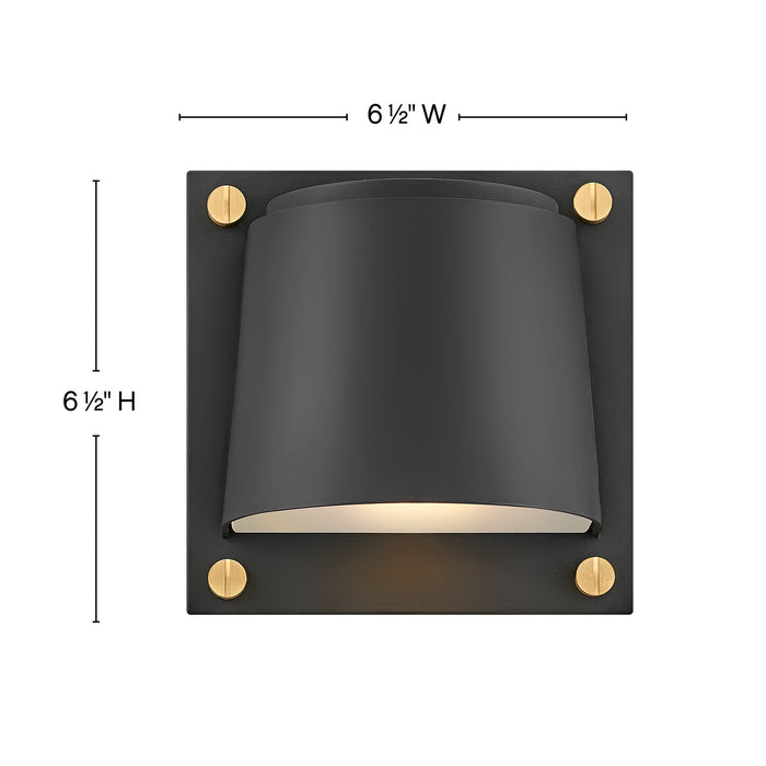 Hinkley 20020BK-LL LED Wall Mount, Black