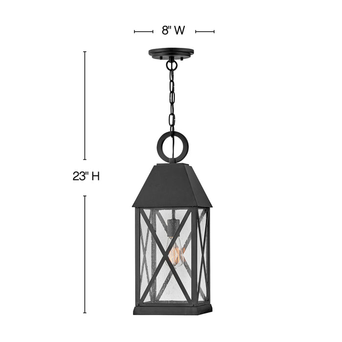 Hinkley 23302MB LED Hanging Lantern, Museum Black