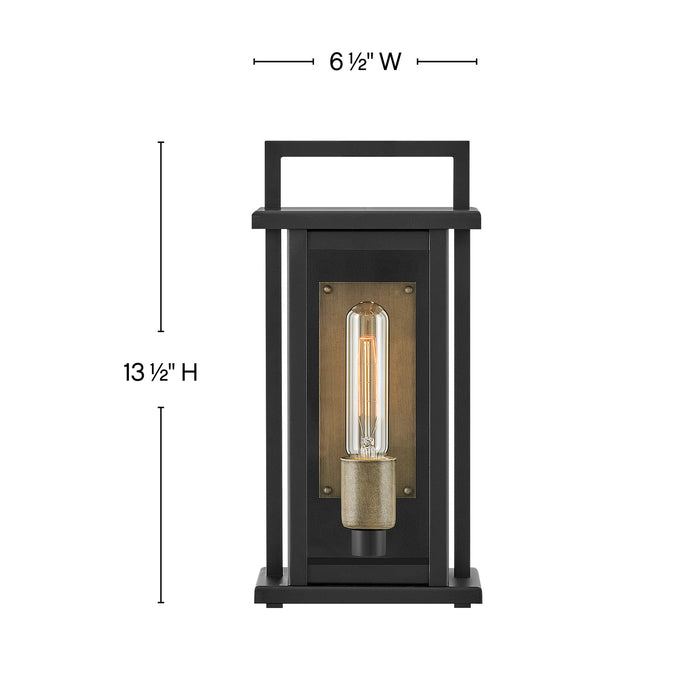 Hinkley 24020BK LED Wall Mount, Black