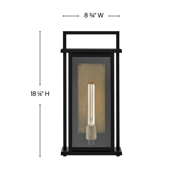 Hinkley 24024BK LED Wall Mount, Black