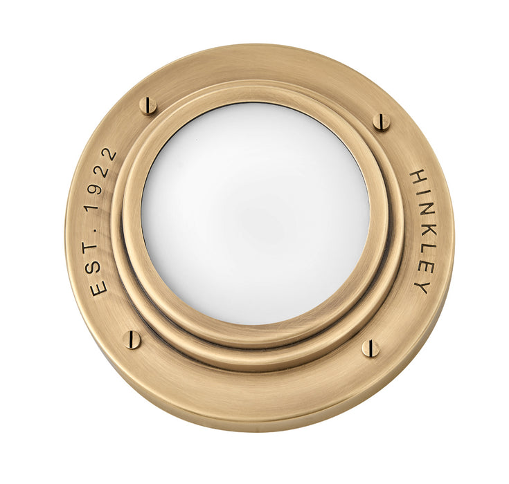 Hinkley 32704HB LED Flush Mount/Wall Sconce, Heritage Brass