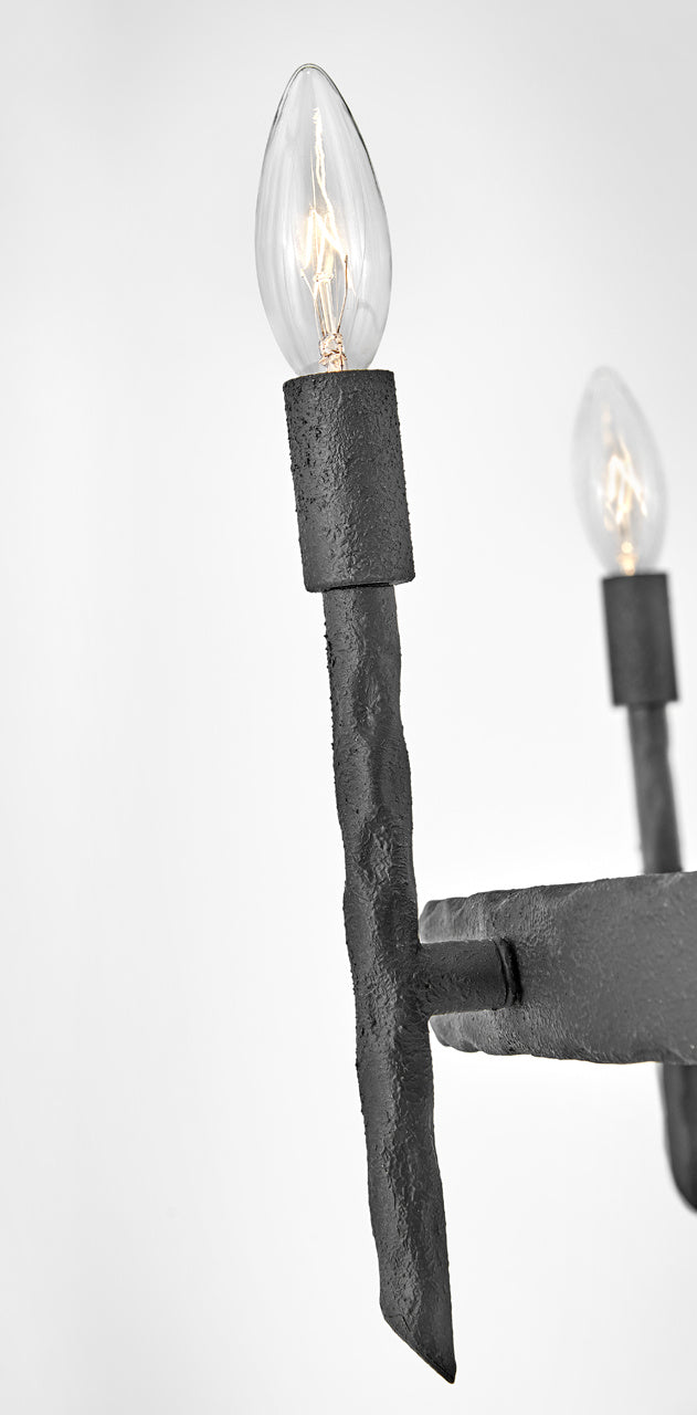 Hinkley 3678FE LED Chandelier, Forged Iron