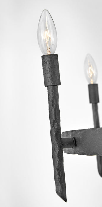 Hinkley 3678FE LED Chandelier, Forged Iron
