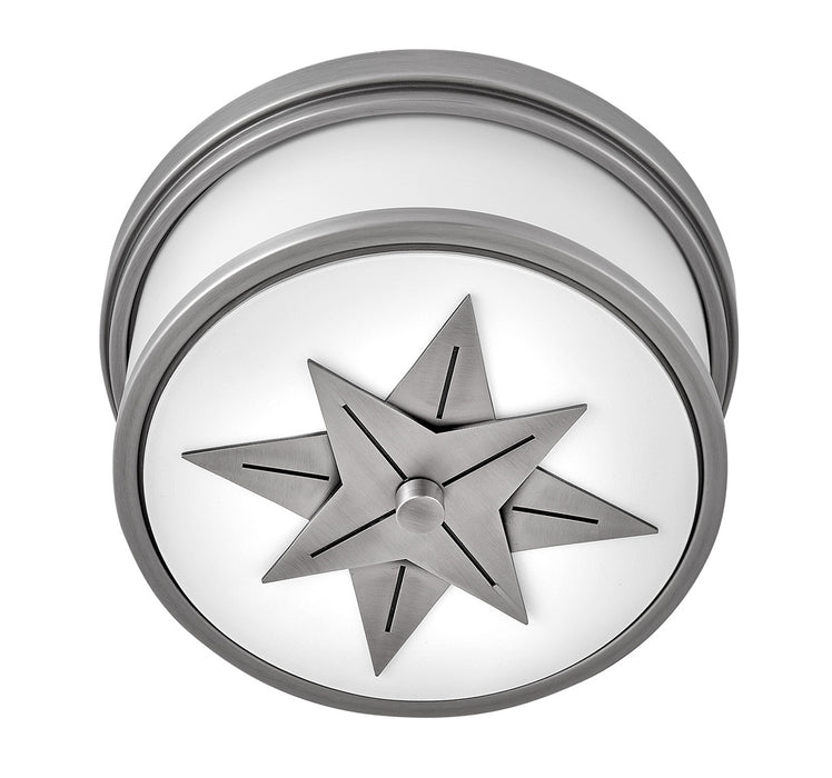 Hinkley 42801AN LED Flush Mount, Antique Nickel