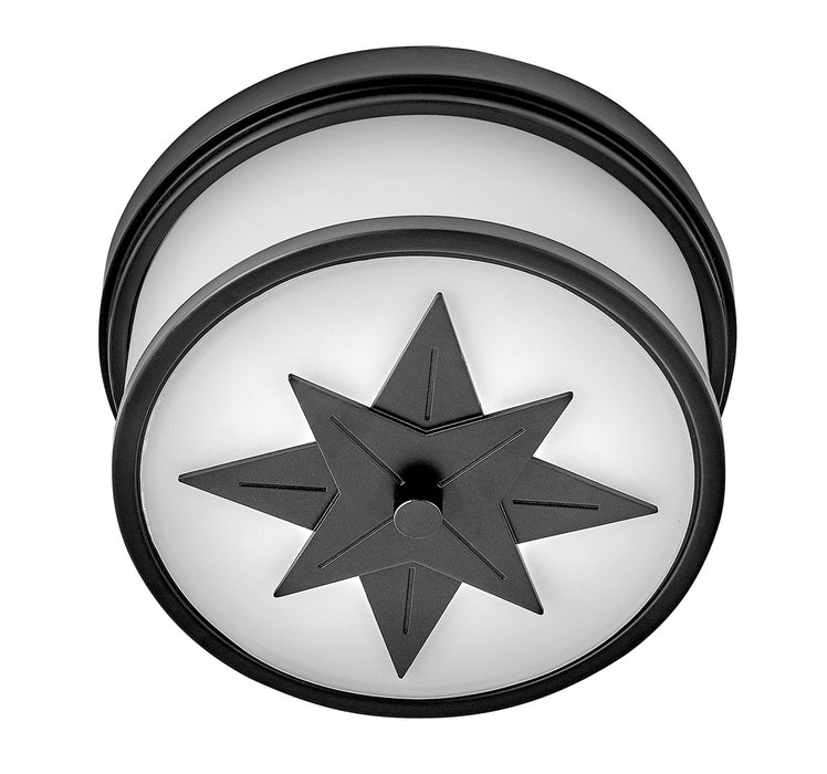 Hinkley 42801BK LED Flush Mount, Black