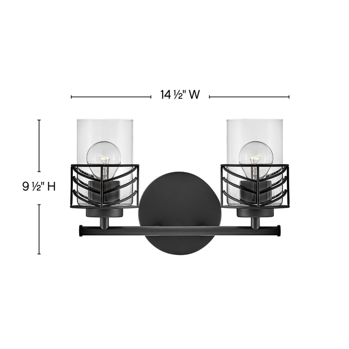 Hinkley 50262BK LED Vanity, Black