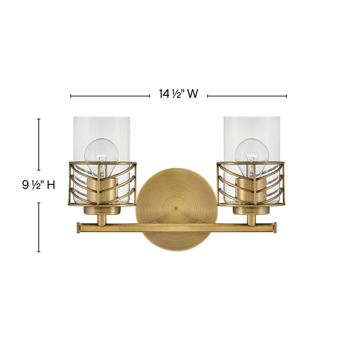 Hinkley 50262LCB LED Vanity, Lacquered Brass