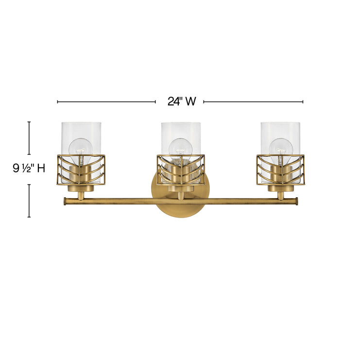Hinkley 50263LCB LED Vanity, Lacquered Brass