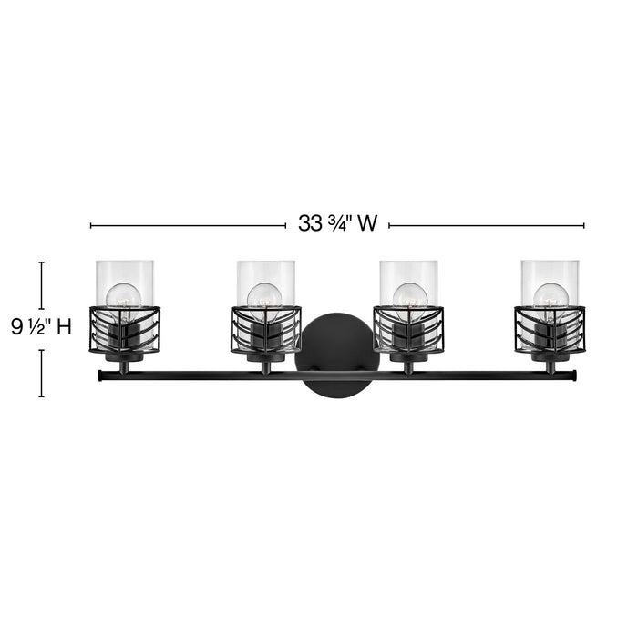 Hinkley 50264BK LED Vanity, Black