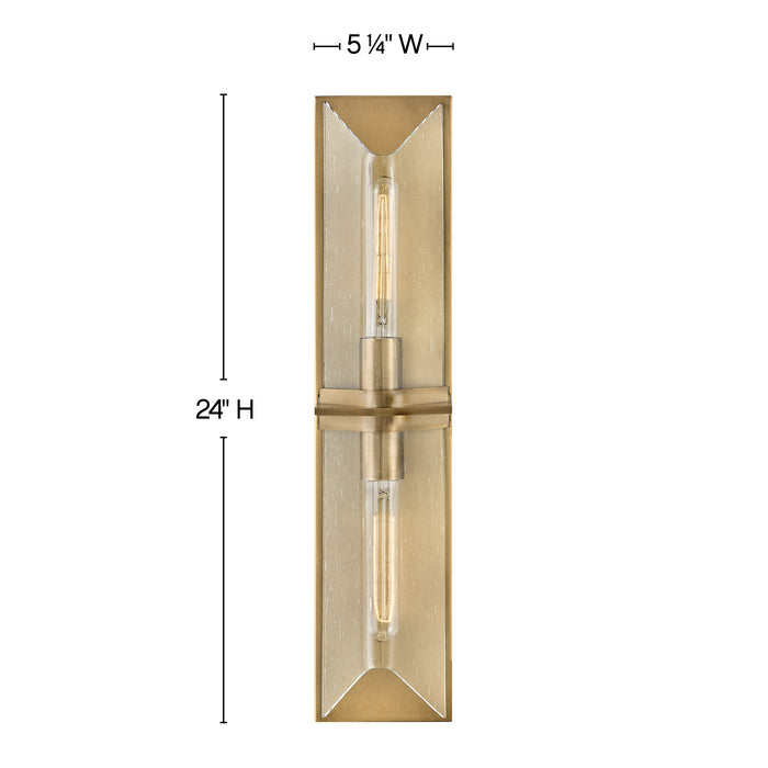 Hinkley 50712HB LED Vanity, Heritage Brass