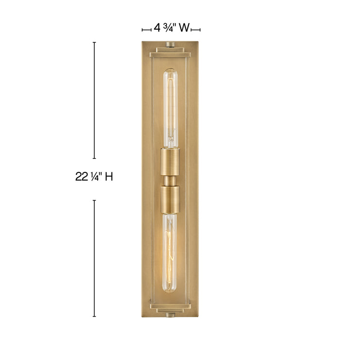 Hinkley 50902HB LED Vanity, Heritage Brass