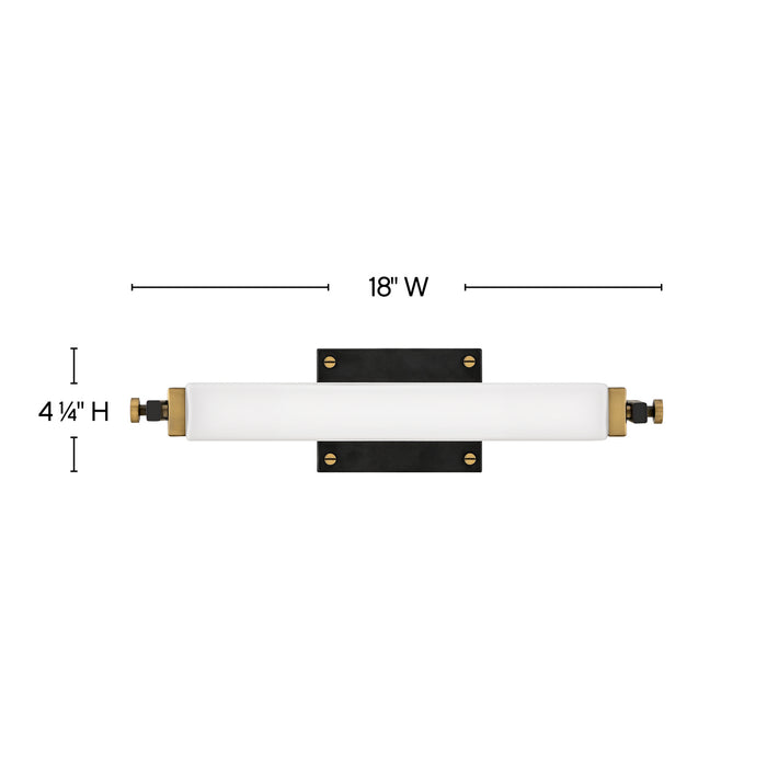 Hinkley 51090BK-HB LED Wall Sconce, Black