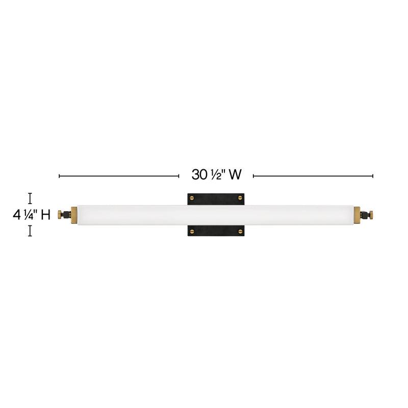 Hinkley 51093BK-HB LED Wall Sconce, Black