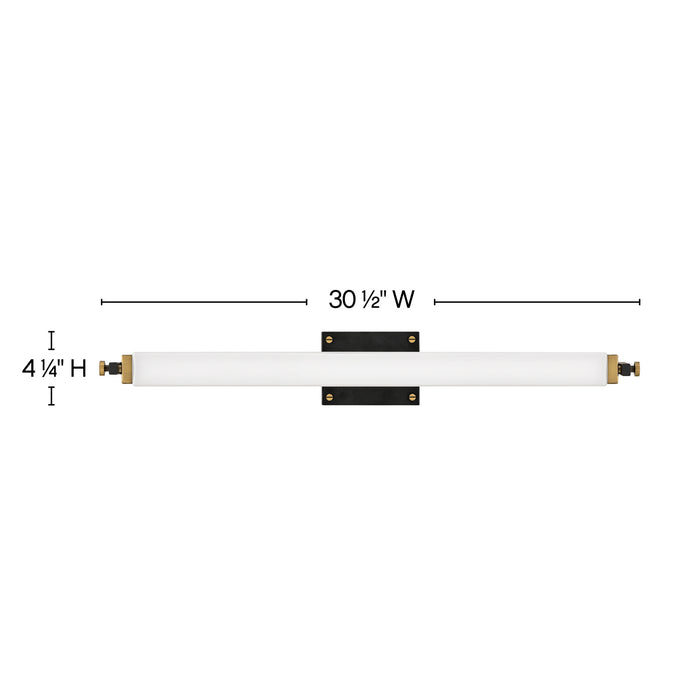 Hinkley 51093BK-HB LED Wall Sconce, Black