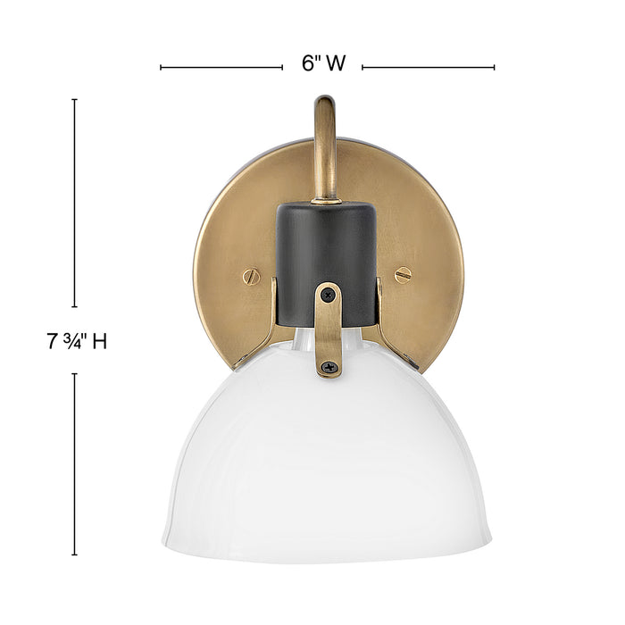 Hinkley 51110HB LED Vanity, Heritage Brass